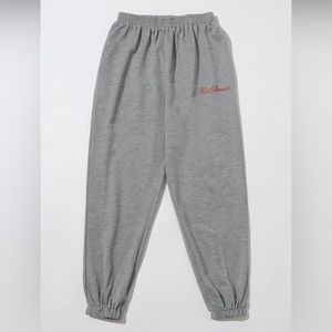 ROMWE California Graphic Gray Sweatpants sz S